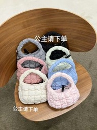 【正版正貨】2025新款COS風雲朵包白色女士迷你大容量羽絨包