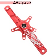Litepro Hollow แบบบูรณาการขนาดเล็กล้อจักรยานพับ Crankset บวกลบฟันเดี่ยว Disk 50/52/56/58t สําหรับอุป