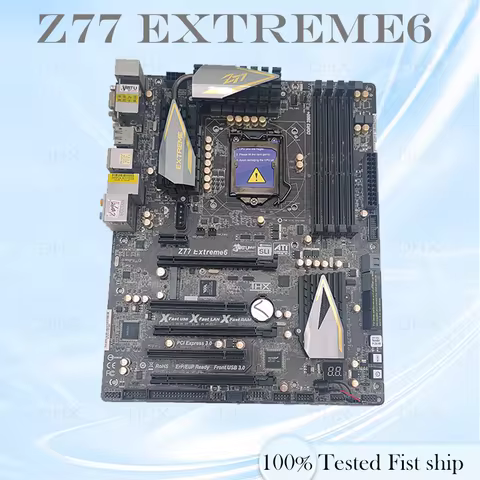 LGA 1155 DDR3 ATX Mainboard For Asrock Z77 Extreme6 Motherboard Z77 32GB 100% Tested Fully Work be s