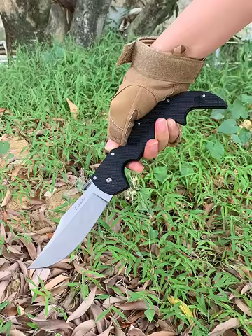 XL Espada Folding Knife Professional Hunting Knife AUS-10A Steel G10 Handle Utility Pocket Knives fo