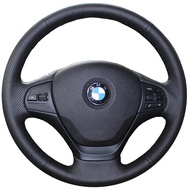 3D Carbon Style Car Steering Wheel Cover for BMW F30 316i 320i 328i DIY Full Coverage Leather Interi