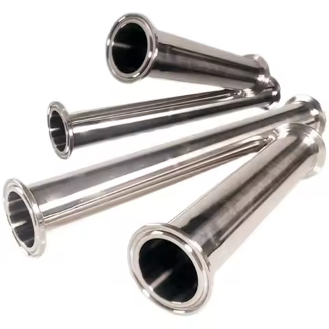 100-550mm Length 12.7 19 25 32 38 51 63 76 89 102mm Pipe x 1.5" 2"-4" Tri Clamp Sanitary Spool Tube 