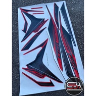 STICKER BODYSET / STRIPE COVERSET Y15 Y15ZR V1 V2 EXCITER RC MERAH RED MORITAKA YAMAHA ORIGINAL