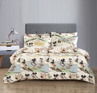Disney Mickey Mouse Cotton Sateen 900 Thread Count Quilt Cover Set (Includes Quilt Cover & Pillow Ca