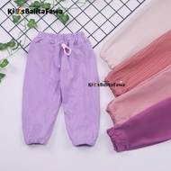 Jogger Molly Uk 1-2 Tahun / Pants Celana Panjang Anak Perempuan Laki Laki jogger Murah Polos Import 