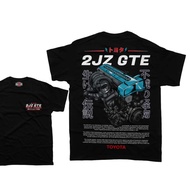 2jz Gte Vvti T-shirt Engine Motor 6 Cylinder Unisex