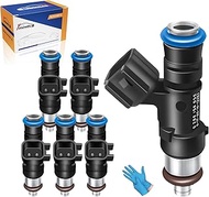 0280158055 6PCS Fuel Injector Compatible with Ford 2006-2010 Explorer & Sport Trac, 2005-2010 Mustan