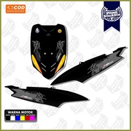 ☈ ☢ ⭐ Striping MIO SPORTY STICKER Transparent UV MIO SPORTY STICKER MIO SMILE JDM HAYABUSA MOTIF Ne