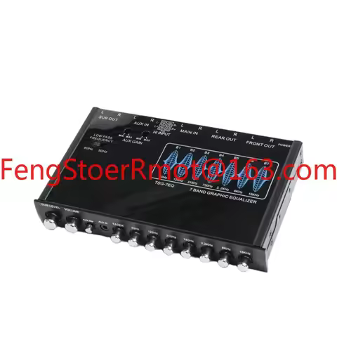 VK 12V 10-Band Equalizer Class AB 10-Channel Car Audio System Amplifier with Aluminum Divider EQ-755