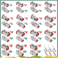 140Pcs Deutsch DT Series Waterproof Wire Connector Kit DT06-2/3/4/6S DT04-2/3/4/6P Automotive Sealed