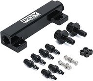 PQY 6 Port Vacuum Block Intake Manifold Kit Intake Fuel Wastegate Turbo Boost 1/8NPT for Racing Vacu