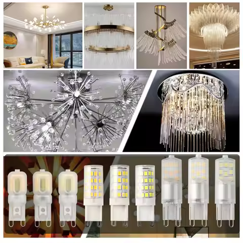 10PCS LED Corn Bulb G9 Mini Lamp AC 220V 2W 3W Ceramic E14 LED 360 Beam Angle Refrigerator Chandelie