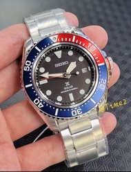 Seiko Prospex SNE591P1 SNE591  直徑42.8mm 藍寶石鏡面 紅藍圈 百事圈 Solar 太陽能 潛水錶 200米防水