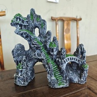 [48H Shipping] Fish Tank Rockery Fish Tank Decoration Fake Stone Fish Hideout Small Ornament Set Fis