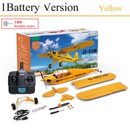 Parkten RC Plane RTF 2.4G Brushless Motor 3D/6G Remote Control Airplane Wltoys A160 Upgraded J3-CUB 
