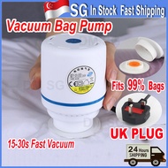 🇸🇬 Ready Stock Vacuum Storage Bag Pump Portable Electric Air Pump Travel Clothes Compression Bag Suc