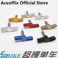 Aceoffix Bike Hinge Clamp Levers Plate Quick Release Clamps Hooks C Buckle For Brompton 3 Sixty Camps Folding HCL-6