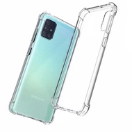 Rainbow Case Anti Crack Samsung Galaxy A71 2020 / Case Anticrack / Jelly Case / Silikon / Silicone Casing Cesing Hp / Kasing Kesing Hp / Kondom Hp / Sarung Handphone Samsung A71 (2020) - Transparant