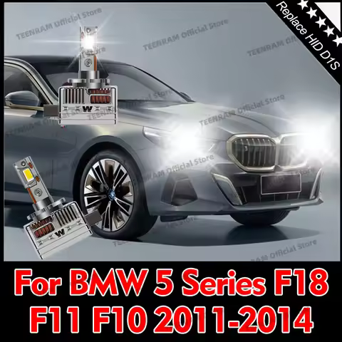2x HID To LED Headlight D1S D1R Auto Lamp Bulbs 50000LM Copper Tube For BMW 5 Series F18 F11 F10 201