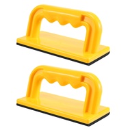 [WSU Store] ExclusiveWood Cutting Push Up Stick Block 2-Pack Set – Angle Handle Foam Pad Holder Bloc