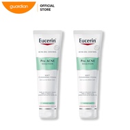 Eucerin ProACNE Solution Cleansing Foam 150G x 2 | Face Wash | Cleanser | Acne Prone Skincare | Face