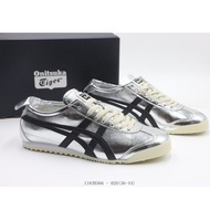 SENIOR  Onitsuka MEXICO 66 Silver Black Casual Shoes Sneakers