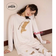 Little Rabbit Grocery Shop Japan Gelato pique Lazy Dog Series Modal Home Pajamas Set