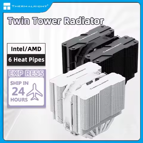 Thermalright PA120 mini CPU Cooler 6 Heat Pipes Twin Tower Air-cooling Radiator Supports LGA1700/115