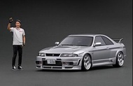 Ignition Model IG2251 1/18 Nismo R33 GT-R 400R Silver With Mr. Matsuda