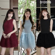 D12076 Mizu Tutu Hem Mini Dress Glamorous Korean Dress FashionableELEGAN Wanita