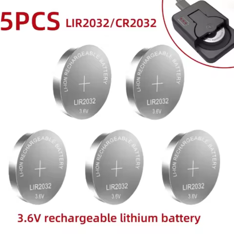 2-10PCS LIR2032 Rechargeable Lithium Battery 2032 charging Can Replace 3.6v 40mAH CR2032 for watches