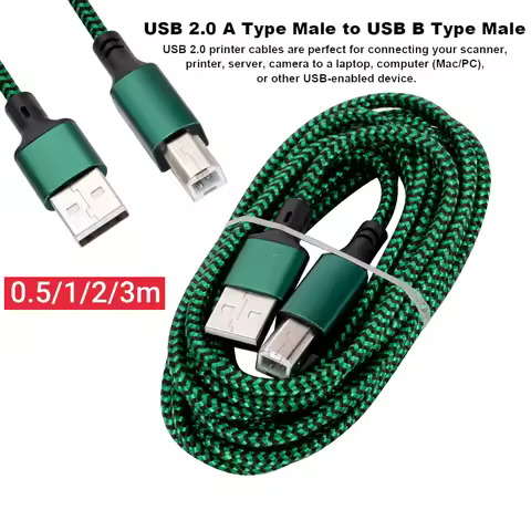 USB 2.0 A To B Printer Cable Universal USB A Type Male To B Type Male Cable Printer Scanner Hard Dis
