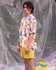 (Leisure Projects) x Teletubbies hawaiian shirt oversize fit hawaiian shirt with Teletubbies print
