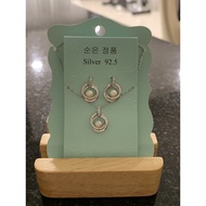 Korean Silver 92.5 costume jewellery set