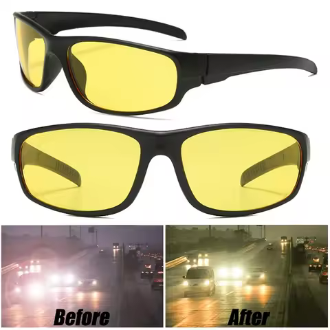 Anti-Glare Night Vision Driver Goggles Car Interior Accessries Night Driving Enhanced Light Glasses 