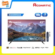 ใหม่ Aconatic ทีวี 43 นิ้ว LED 4K HDR WebOS TV (Wee 2.0) รุ่น 43US900AN Smart TV สมาร์ททีวี ระะบบปฏิ