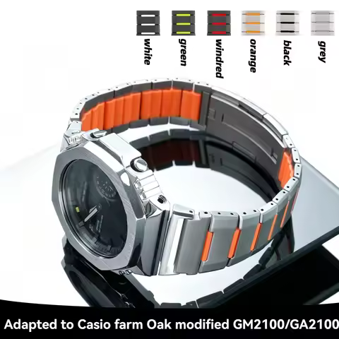 GA2100 GA-B2100 Ga 2110 series Metal Watchband For Casio G-SHOCK GA-2100 2110 GM-2100 Modified Stain