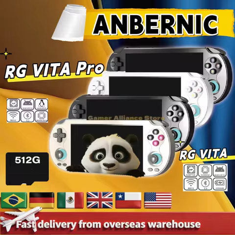 ANBERNIC RG VITA Pro RG VITA Retro Handheld Game Console Video Games Player WiFi Bluetooth 5000mAh S