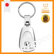 Au-TOMOTIVE Gold Metal Tear Drop Keychain for Honda S2000 (Chrome), Chrome