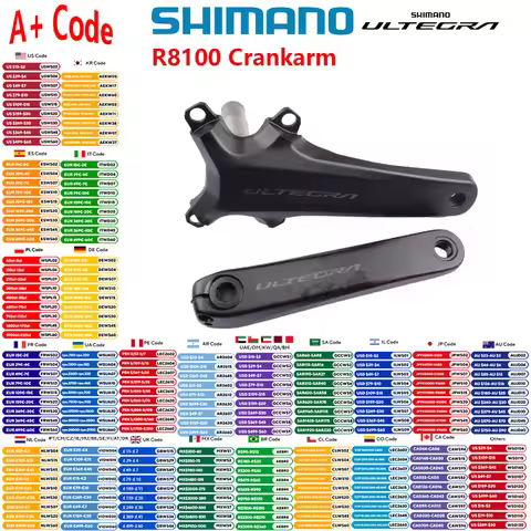 Shimano Ultegra FC-R8100 12s Crankarm Right Side/A Pair For Di2 R8170 Groupset 170mm 172.5mm Origina