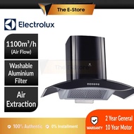Electrolux 90cm Curved Glass Chimney Hood with Auto Clean Function | EFC922GAK (Hoods Range Cooker H