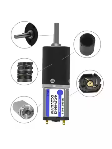 GA16Y-030 Micro Engine DC 6V 12V Low Speed CW/CCW Planetary Gear Motor