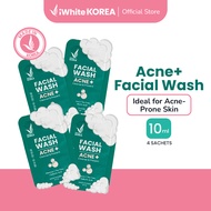 iWhite Korea Facial Wash Acne+ Sachet 10ml - (Bundle of 4)