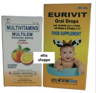 Multilem 15ml / Eurivit Food Supplement 30ml Oral Drops Syrup Orange Flavor
