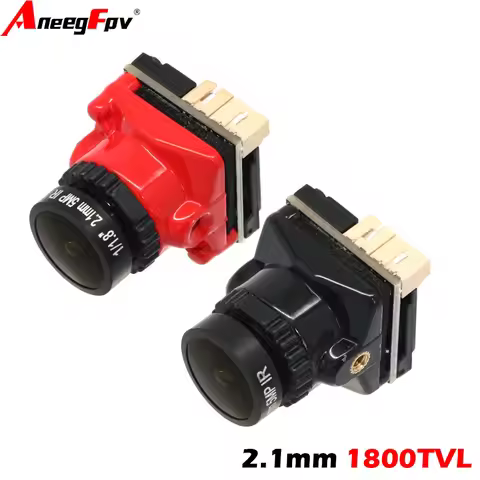 AneegFpv FPV Camera 1800TVL 5MP 2.1mm 1/8 inch Starlight Sensor 5V-40V NTSC/PAL with OSD Internal fo