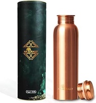 NATURALLY Copper Water Bottle -32oz- Copper Water Bottle For Drinking - Leak Proof Travel Water Bottle Perfect for Gym, Sports, Daily Use