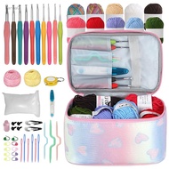 52Pcs/Set Beginner Crochet Kit For Adults Knitting Starter Kit Adults And Kids Complete Crochet Kit 