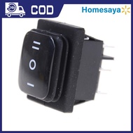 [Homesaya] 12V Black Waterproof 6Pin DPDT Self Locking Rectangle Rocker Switch