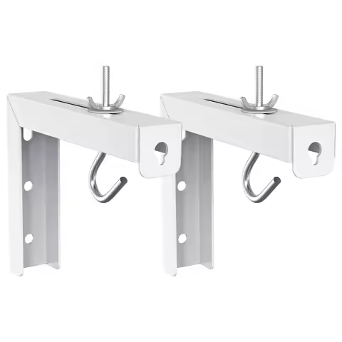 Universal Projector Screen Ceiling Mount, Wall Hanging Mount L-Brackets, 6 inch Adjustable Extension