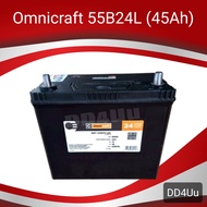 แบตเตอรี่รถยนต์ Omnicraft 55B24L 45แอมป์ (NS60) แบตพร้อมใช้ เกรดพรีเมียมสำหรับรถยนต์หลากรุ่นหลายยี่ห